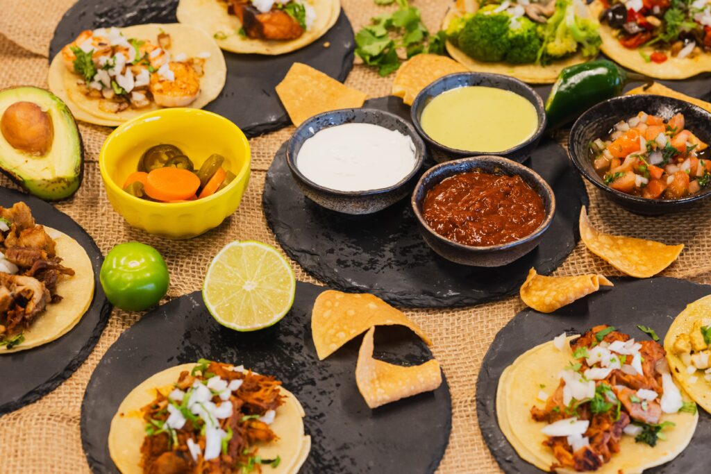 Festive spread at Viva Mexicana